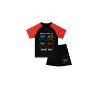 Harry Bear Boy's Every Day Is Game Day Short Pyjamas in Black | Size: 6-7 Years Harry Bear Black 6-7 Years