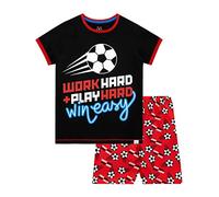 Harry Bear Boys Football Short Pyjamas Black Age 7 to 8 Years