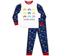Harry Bear Boys' Gaming Pyjamas - Long Sleeve PJs, Blue 12-13 Years