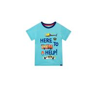 Harry Bear Boy's Here To Help Rescue Car T-Shirt in Blue | Size: 7-8 Years Harry Bear Blue 7-8 Years