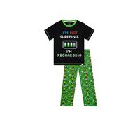 Harry Bear Boy's Im Not Sleeping Gaming Pyjamas in Green | Size: 6-7 Years Harry Bear Green 6-7 Years