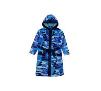 Harry Bear Boy's Long Sleeve Camo Dressing Gown in Blue | Size: 7-8 Years Harry Bear Blue 7-8 Years