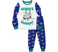 Harry Bear Boys Shark Pyjamas Snuggle Fit Blue Age 9 to 10 Years