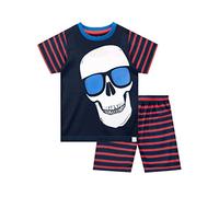 Harry Bear Boys Skull Short Pyjamas Blue Age 7 to 8 Years