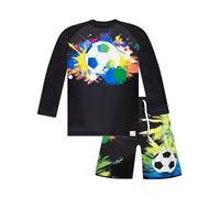Harry Bear Boys Swimming Costume - Football Swim Set - Black 7-8 Years