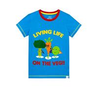 Harry Bear Boys T-Shirt Life on The Veg Blue Age 3 to 4 Years
