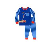 Harry Bear Boy's To The Rescue Transport Pyjamas in Blue | Size: 7-8 Years Harry Bear Blue 7-8 Years
