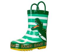 Harry Bear Boys Wellington Boots Dinosaur Green 11