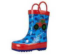 Harry Bear Boys Wellington Boots Tractor Blue 6