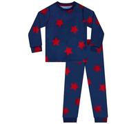Harry Bear Childrens Fleece Pyjamas, Stars Boys Pyjama Sets, Super Soft Boys Pyjamas, Blue 7-8 Years