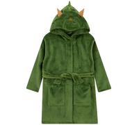 Harry Bear Dinosaur Dressing Gown, Dino Boys Dressing Gown, Cosy Boys Bathrobes, Green 5-6 Years
