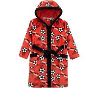Harry Bear Football Dressing Gown, Boys Dressing Gown, Cosy Boys Bathrobes, Red 9-10 Years