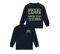 Harry Bear Gaming Boys Sweatshirt | Boys’ Sweatshirts | Video Game Kids Jumper | Gaming Merchandise | Blue 11-12 Years