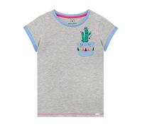 Harry Bear Girls Cactus T-Shirt Grey Age 11 to 12 Years