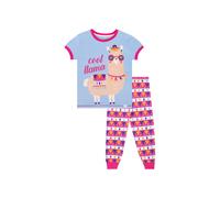 Harry Bear Girl's Cool Llama Cosy Snuggle Fit Pyjamas in Purple | Size: 8-9 Years Harry Bear Purple 8-9 Years