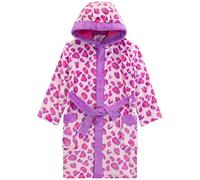 Harry Bear Girls Dressing Gown Animal Print Pink 8-9 Years