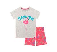 Harry Bear Girls Flamingo Short Pyjamas Grey Age 7 to 8 Years