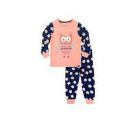 Harry Bear Girl's Glitter Owl Print Cosy Snuggle Fit Pyjamas in Blue | Size: 6-7 Years Harry Bear Blue 6-7 Years