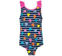 Harry Bear Girls Hearts Swimsuit Blue 7-8 Years