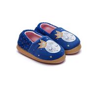 Harry Bear Girls Home Slippers Moon and Stars Night Sky Blue 5