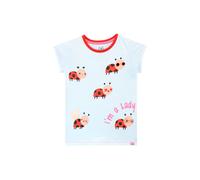 Harry Bear Girl's Im a Lady Ladybird T-Shirt in Blue | Size: 3-4 Years Harry Bear Blue 3-4 Years