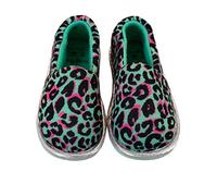 Harry Bear Girls Leopard Print Slippers Pink 9