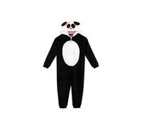 Harry Bear Girl's Panda Onesie Fleece All In One in Black | Size: 8-9 Years Harry Bear Black 8-9 Years