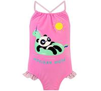 Harry Bear Girls Panda Swimsuit Multicoloured 10-11 Years