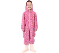Harry Bear Girls Puddlesuit, Rainbow Kids Puddle Suit, Rainbow Girls Raincoat, Kids Rain Coat, Pink 4-5 Years
