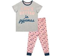 Harry Bear Girls Pyjamas Life's Better In Pjs Multicolour 7-8 Years