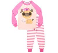Harry Bear Girls Pyjamas Prettiest Pug Pink 7-8 Years