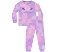 Harry Bear Girls Pyjamas | Tie Dye Kids Pjs | Long Sleeve Girls’ Pyjama Sets | Tye-Die Cute Pyjamas | Pink 5-6 Years