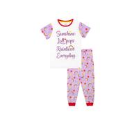 Harry Bear Girl's Rainbows Everyday Pyjamas in Purple | Size: 7-8 Years Harry Bear Purple 7-8 Years