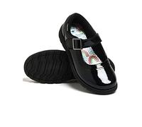 Harry Bear Girls School Shoes Rainbow Black 9