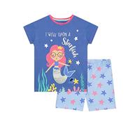 Harry Bear Girls Short Pyjamas Mermaid Blue 3-4 Years