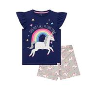 Harry Bear Girls Short Pyjamas Unicorn Blue 6-7 Years