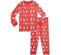 Harry Bear Girls Snug Fit Pyjamas Christmas Red 5-6 Years