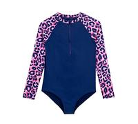 Harry Bear Girls Swimsuit Leopard Multicoloured 6-7 Years