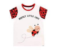 Harry Bear Girls T-Shirt Ladybug White 3-4 Years