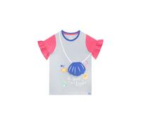Harry Bear Girl's The World Is Your Oyster Mermaid T-Shirt in Pink | Size: 8-9 Years Harry Bear Pink 8-9 Years