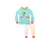 Harry Bear Girl's Tropical Cosy Snuggle Fit Short Pyjamas in Blue | Size: 9-10 Years Harry Bear Blue 9-10 Years