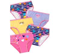 Harry Bear Girls Underwear, Pack Of 5 Cotton Girls Knickers, Heart Kids Underwear, Multicoloured 2-3 Years
