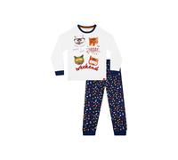 Harry Bear Girl's Weekend Cat Pyjamas in White | Size: 7-8 Years Harry Bear White 7-8 Years