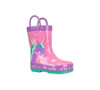 Harry Bear Girl's Wellington Boots Unicorn in Pink | Size: Infant 5 Harry Bear Pink Infant 5