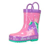 Harry Bear Girls Wellington Boots Unicorn Pink 13