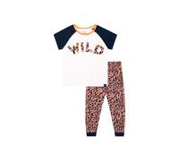 Harry Bear Girl's Wild Pattern Pyjamas in White | Size: 6-7 Years Harry Bear White 6-7 Years