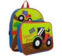 Harry Bear Kids Backpack and Lunchbag Set Multicoloured Tractor