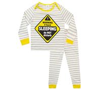 Harry Bear Kids Pyjamas Do Not Disturb Grey 3-6 Months
