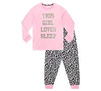 Harry Bear Leopard Print Pyjamas | Long Sleeve Girls Pyjamas | Girls’ Pyjama Sets | Pink 11-12 Years