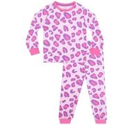 Harry Bear Leopard Print Pyjamas | Long Sleeve Girls Pyjamas | Girls’ Pyjama Sets | Pink 9-10 Years